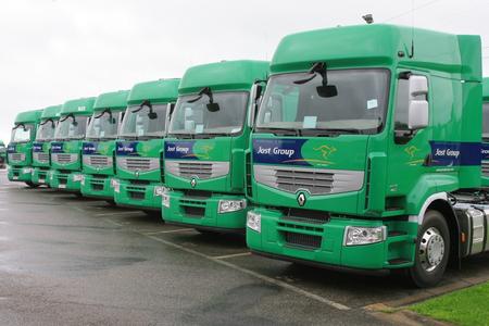 2011 übernahm die belgische Jost-Gruppe 100 neue Renault Premium in Ihre Fahrzeugflotte