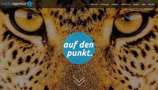 Relaunch Website Werbeagentur 21