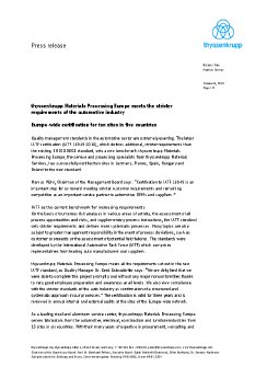 181009 thyssenkrupp Materials Processing Europe certified according to IATF_en.pdf