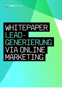 TrafficGenerator Whitepaper Leadgenerierung via Online Marketing