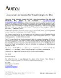 [PDF] Press release: Auryn Increases and Completes Flow-Through Funding for $7.3 Million