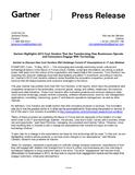 [PDF] Pressemitteilung: Gartner Highlights 2013 Cool Vendors That Are Transforming How Businesses Operate and Consumers Engage With Technology
