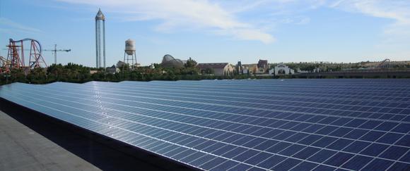Solar Carport Warner Brothers, Madrid, Spanien