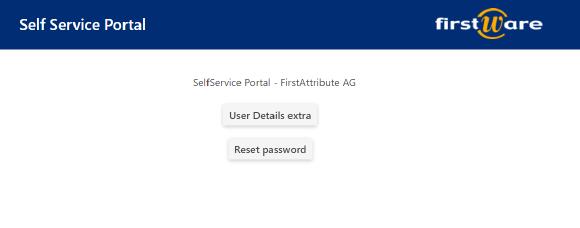 Password Reset Self Service mit IDM-Portal von der FirstAttribute