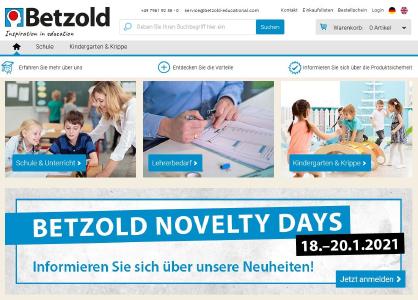 Neuer B2B-Onlineshop für Großkunden: Bildungsspezialist Betzold vertraut auf Software-Infrastruktur von novomind. Copyright: Betzold / novomind