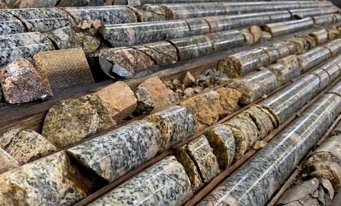 Bohrkerne vom Carmacks-Projekt; Foto: Granite Creek Copper
