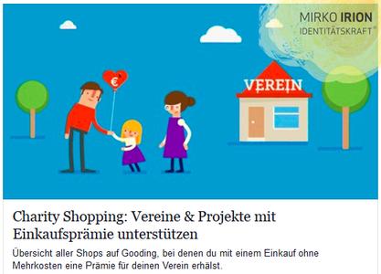 Shoppen und Kindern etwas gutes tun - Charity Aktion der Identitätskraft® Akademie