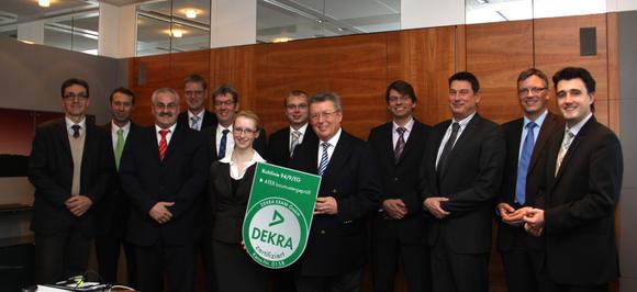 Expanding the explosion protection expertise of HAVER & BOECKER: Ceremonial handover of the DEKRA EC type examination certificates in Oelde, end of December 2011