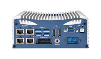 Der EFCO Eagle-Eyes AIM ist ein lüfterloser, kompakter Industrie-Rechner bzw. Industrie-PC für Bildverarbeitung oder anspruchsvolle Automatisierungsaufgaben mit Intel-Prozessoren der sechsten bzw. siebten Generation i3/i5/i7 ULV. © EFCO Electronics GmbH