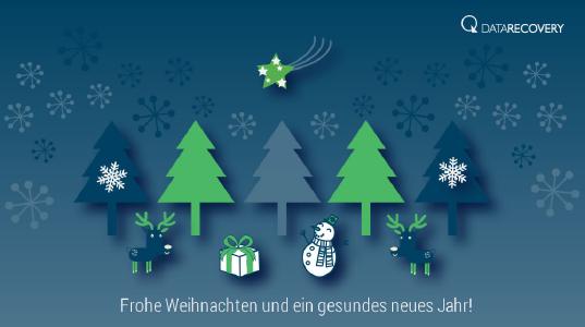Frohe Weihnachten / Grafik: DATARECOVERY®