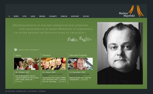 Die neue Website von Markus Majowski