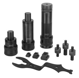 AMF präsentiert einen flexiblen, modular aufgebauten Schraubbock für die Fixierung großer und mittelgroßer Bauteile in T-Nuten und Rasterplatten. Das Startset deckt ein breites Anwendungsspektrum ab.
©Quelle/Bildrechte: AMF