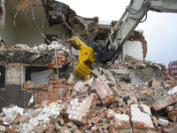 Atlas Copco Greifer im Abbrucheinsatz