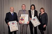 Die Gewinner der ersten drei Plätze beim Dealer's Choice Award