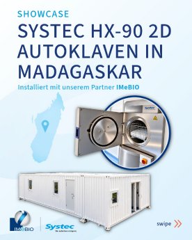 4 Systec Autoklaven im BSL-3 Labor in Madagaskar