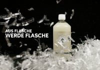 Der Flaschenkörper ist aus 100% RPET