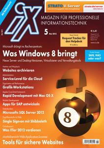 Das Titelbild der aktuellen iX Ausgabe 5/2012