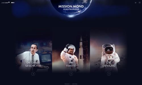 Die Mondlandung revisited - Im Browser