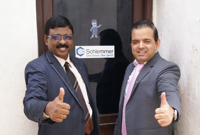 Schlemmer_General Manager India Jayaraman Thiruvasagam (left) and Tajun Rajani.jpg