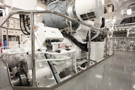 Schiffsgetriebe: Die tonnenschweren, stählernen Gehäuseteile werden bisher gegossen. In Zukunft sollen sie mit einem riesigen 3D-Drucker hergestellt werden. (Quelle: REINTJES GmbH)