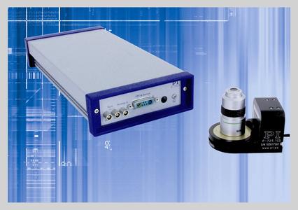 Einkanaliger, digitaler Piezocontroller E-753mit PIFOC Objektivpositionierer für die Mikroskopie