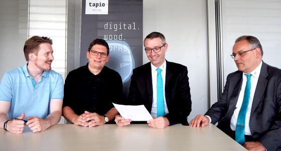 V.l.n.r. tapio – Christian Neumann, Matthias Volm; AIT – Lars Roith, Franz Mattes