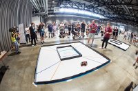 Ein Roboter-Parcours beim Deutschlandfinale 2023. Copyright: TECHNIK BEGEISTERT e.V.