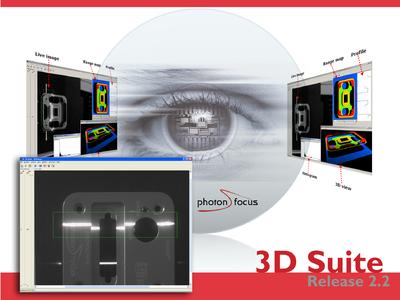 3D Suite Release 2.2 – Die schnelle Photonfocus 3D03 Kamera wurde zur Eliminierung von Vibrationen und zur Bestimmung von Dicken transparenter Objekte mit zwei getrennt einstellbaren Triangulationsbereichen ausgestattet