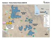 Figure 1: Illustrates the 8,500 hectares recently staked and now forming part of the Sombrero North project area