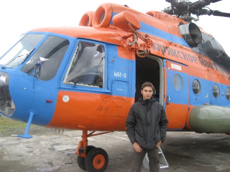 A. Chelyshkov with the helicopter.jpg