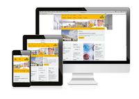 Nach dem „mobile first“-Prinzip entwickelt: die BECHEM Webseite passt sich flexibel dem Monitor an. 