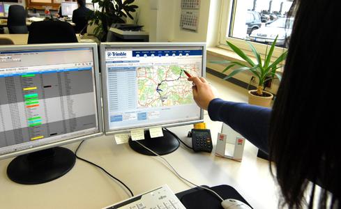 Trimble in der Disposition bei Sievert Handel Transporte