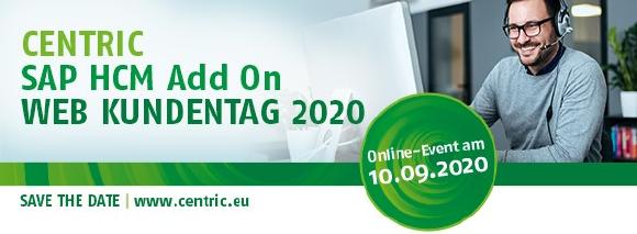 Offizieller Banner des Centric Web Kundentag 2020