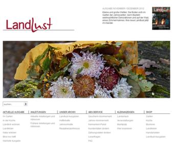 Die schönsten Seiten des Landlebens online: Die Website von LandLust auf Basis des Content Management Systems InterRed
