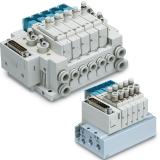 Die neuen Blasventile mit Drossel der Serie SY3AxR und SY5AxR sorgen für eine sanfte Regelung des Vakuumauf- und -abbaus. Somit lassen sich sehr leichte oder fragile Werkstücke trotz hoher Taktzahlen sicher und schonend transportieren und perfekt positionieren / Foto: SMC Pneumatik GmbH