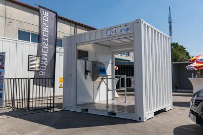 Cleanstage - Hygieneschleuse zur Umsetzung von Hygienekonzepten und Zugangsbeschränkungen