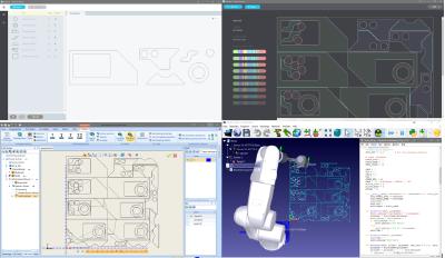 BobCAD-CAM, Deepnest and RoboDK