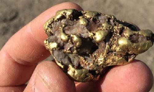 Goldnugget von einem Projekt der Generic Gold; Foto: Generic Gold