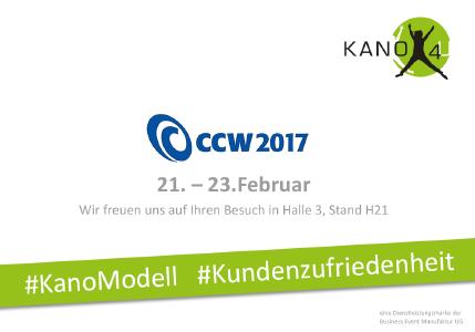 KANO4U auf der CCW Kongressmesse in Berlin vom 21.2. bis 23.2.2017.