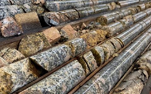 Bohrkerne vom Carmacks-Projekt; Foto: Granite Creek Copper