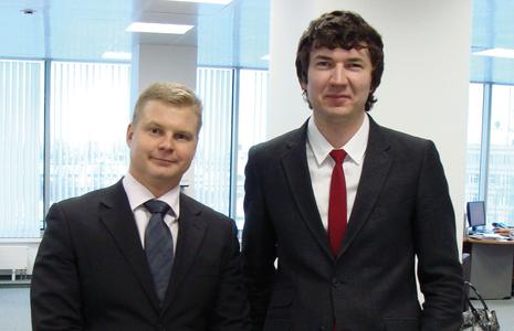 The sales team of MC Russia: Sergey Migush and Sergey Marchuk