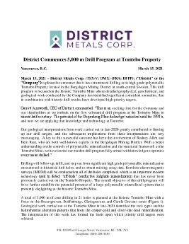 District News Release - Drilling Commences_Mar. 15 2021_Final_JS.pdf