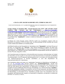 27122024_DE_ARU_Aurania Announces Closing 23DEC2024 Final de.pdf