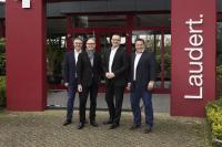 Jens Spahn mit den 3 Laudert Geschäftsführern