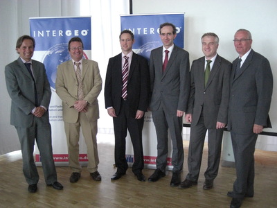 v.l.n.r.: Dr. Jens Riecken, Prof. Dr. Klaus Greve, Jörg Amend, Dr. Andreas Müterthies, Olaf Freier, Hagen Graeff