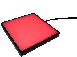 compact BLC backlight in red
