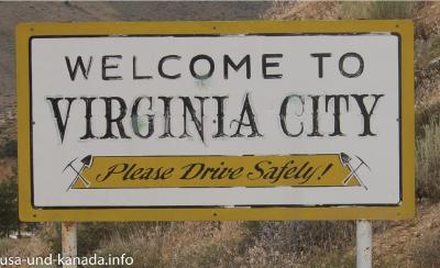 Virginia City Schild