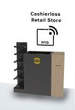 Die von DXC, HARTING Systems und Murata gemeinsam entwickelte RFID-basierte Kassenlösung erfasst den Warenkorb mit einem einzigen Scan Die von DXC, HARTING Systems und Murata gemeinsam entwickelte RFID-basierte Kassenlösung erfasst den Warenkorb mit einem einzigen Scan