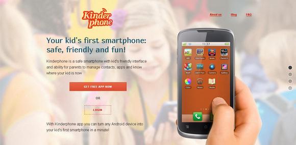 Kinderphone - kid`s first smartphone. Safe, friendly & fun.
