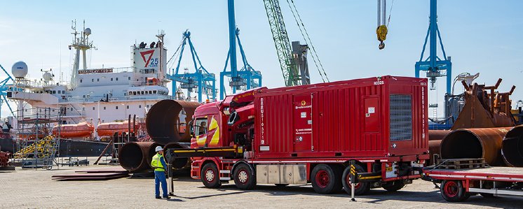 Bredenoord Container Aggregat auf einer Großbaustelle.jpg